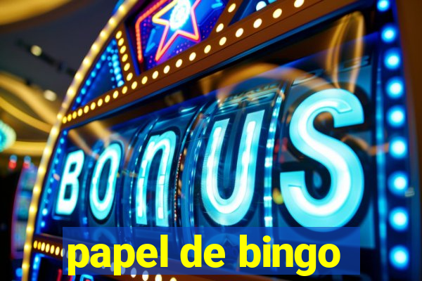 papel de bingo